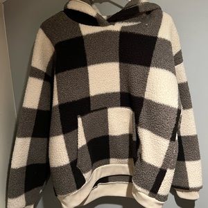 Womens M American Eagle Sherpa hoodie